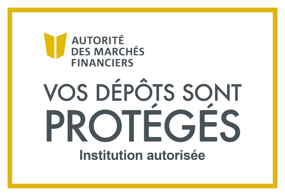 Your deposits are protected by the Autorité des marches financiers.