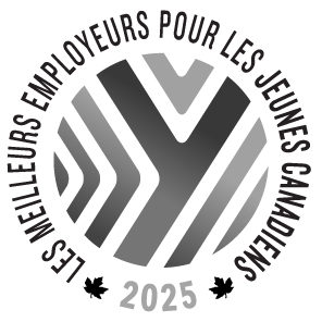 Logo des meilleurs employeurs pour les jeunes Canadiens en 2025