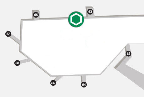 Plan du site. Le Salon est situé à la porte 63.