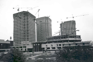 Le complexe Desjardins en construction